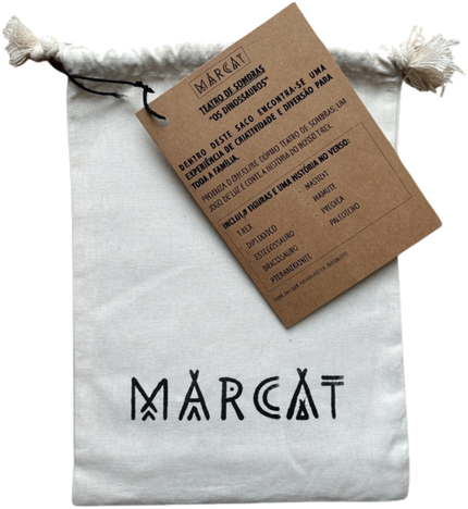O saco de algodão com o logótipo MARCAT